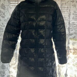Sleek Black Mid-Length Puffer Jacket